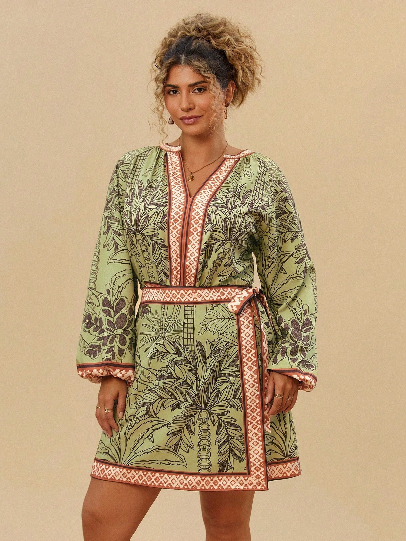 Vestido Plus Size Tribal