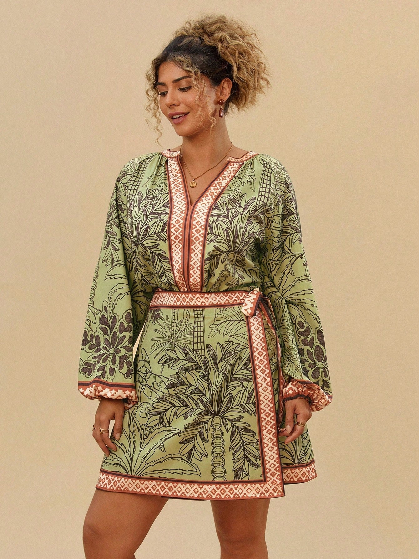 Vestido Plus Size Tribal