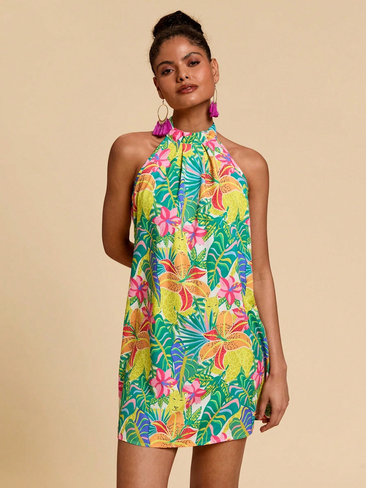 Vestido Curto Floral