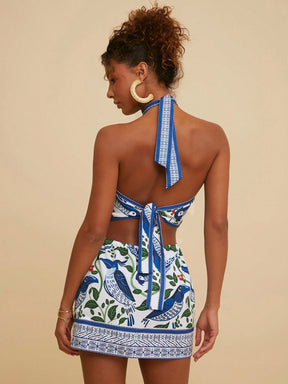 Vestido Justo com Costas Nuas e Estampa Paisley