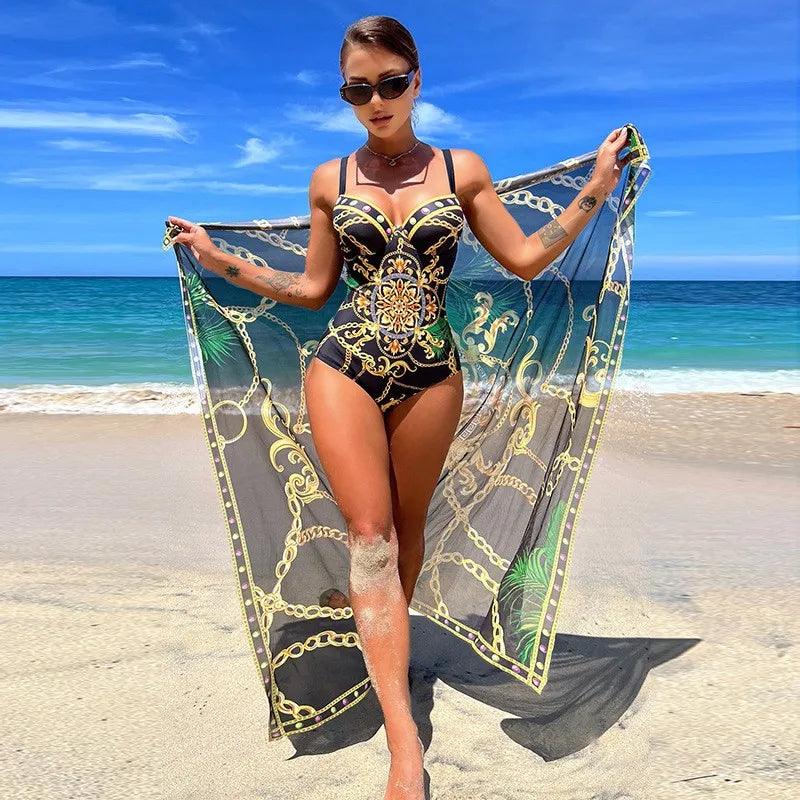 Conjunto Maiô Luxo com Saída de Praia